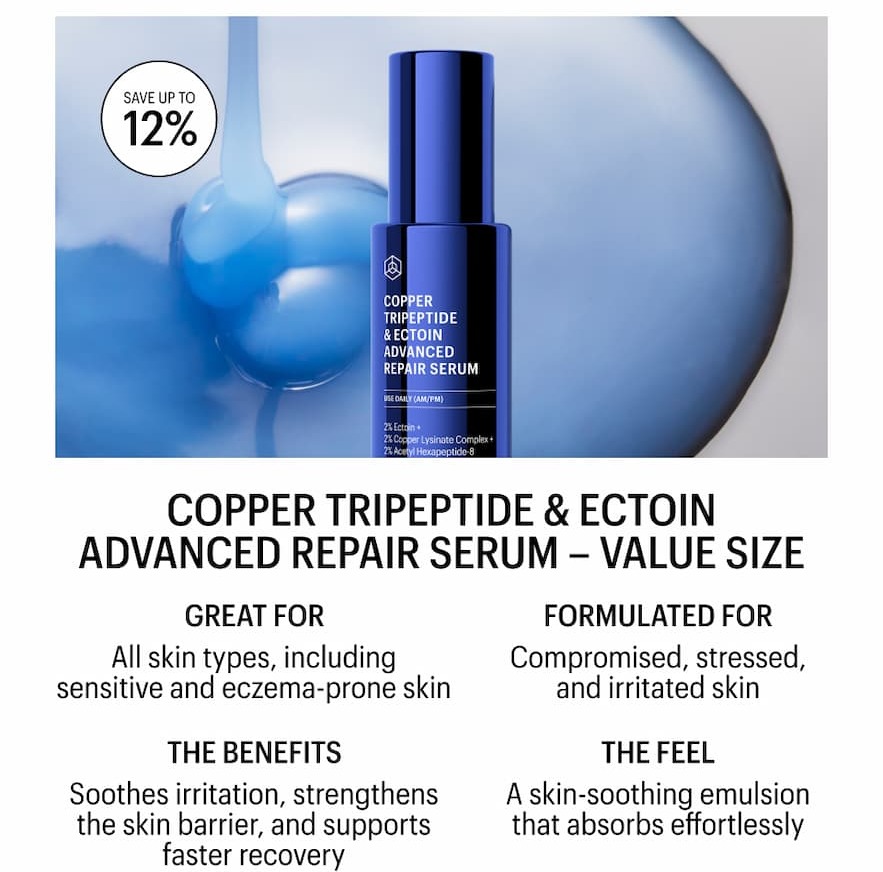 COPPER TRIPEPTIDE & ECTOIN ADVANCED REPAIR SERUM VALUE SIZE - Shop Now