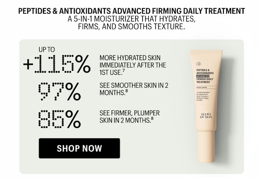 PEPTIDES & ANTIOXIDANTS ADVANCED FIRMING DAILY TREATMENT - Shop Now
