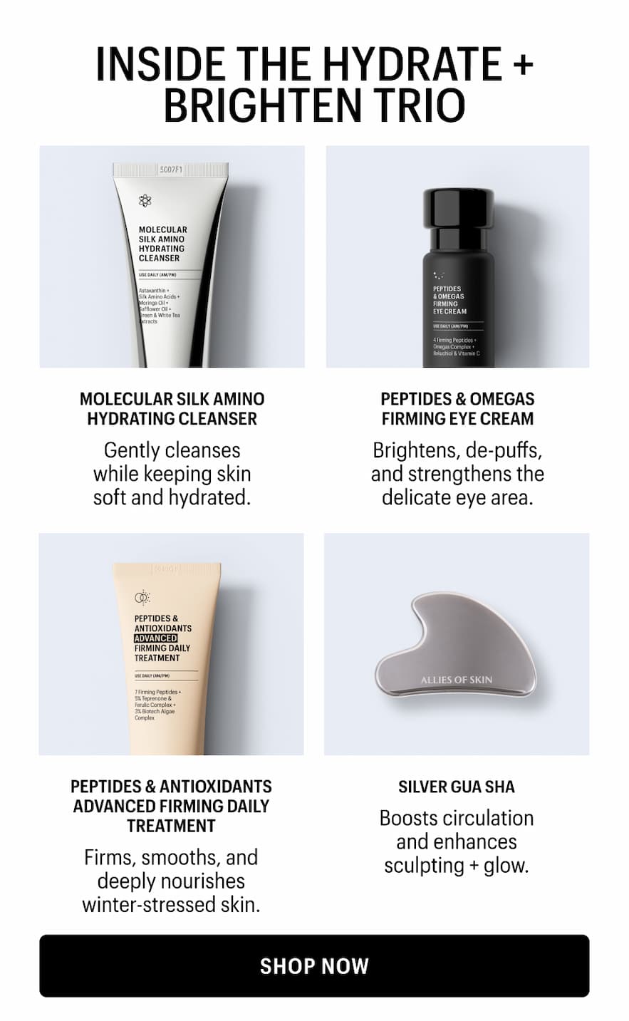 INSIDE THE HYDRATE + BRIGHTEN TRIO