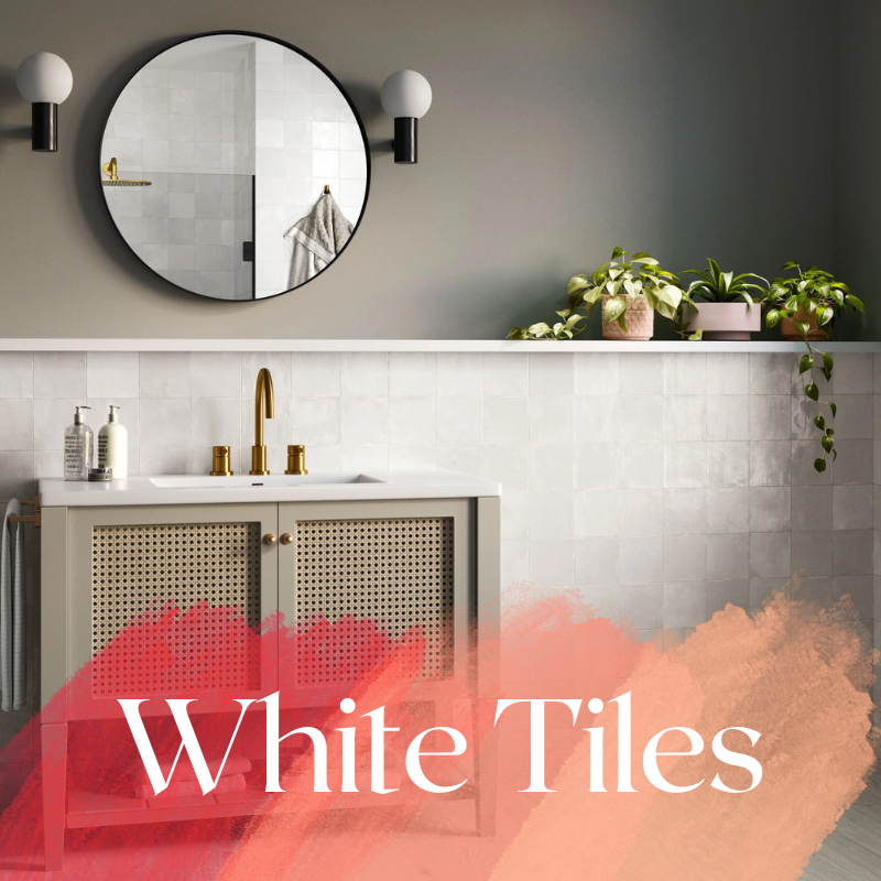 White tiles