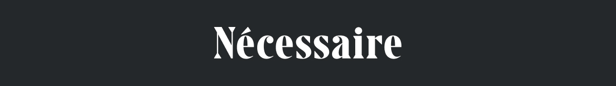 Nécessaire
