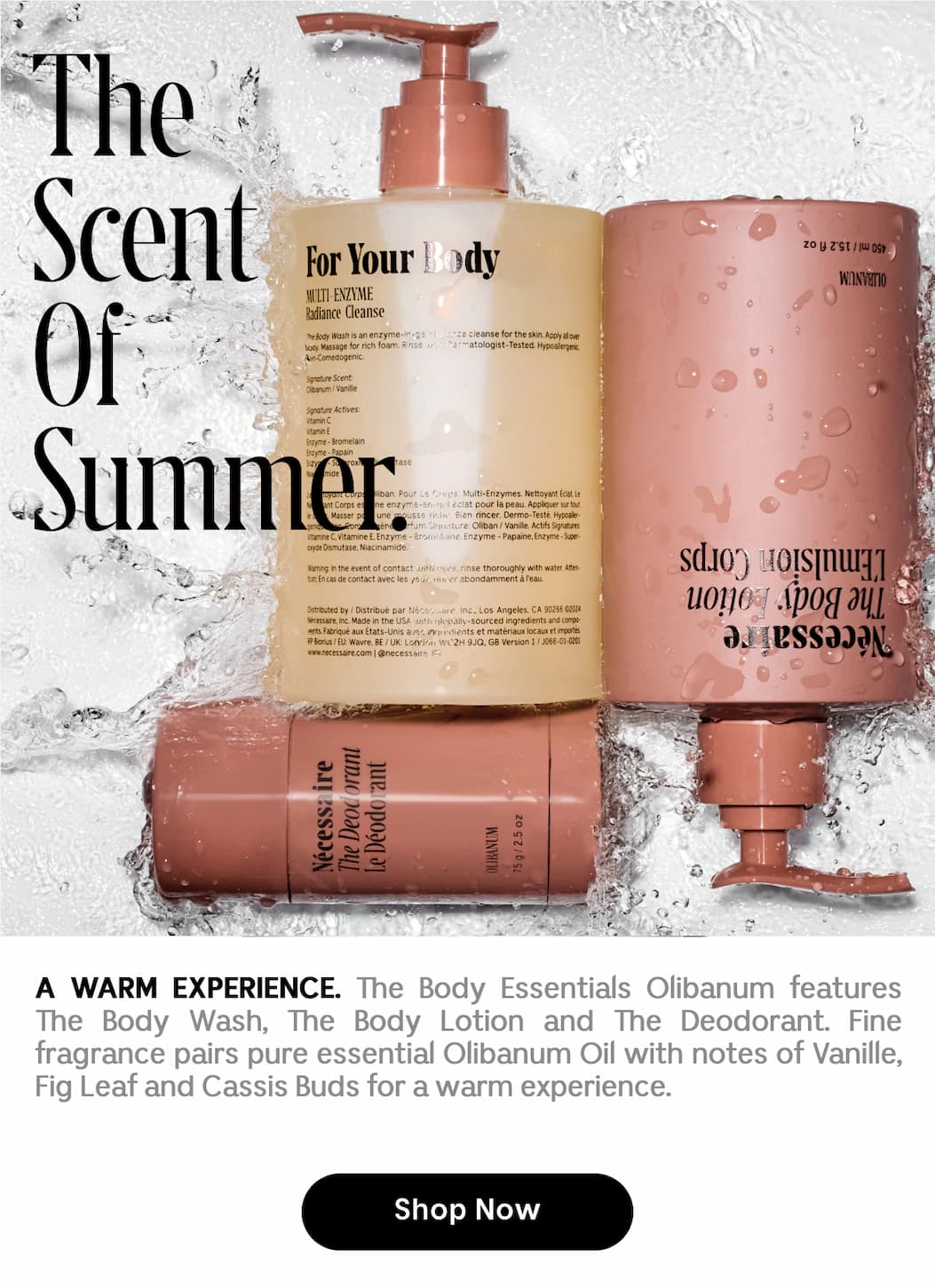The Scent of Summer. Olibanum. A Warm Experience.