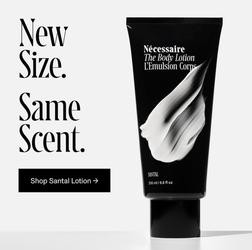 New Size. Same Scent. Shop Santal Lotion