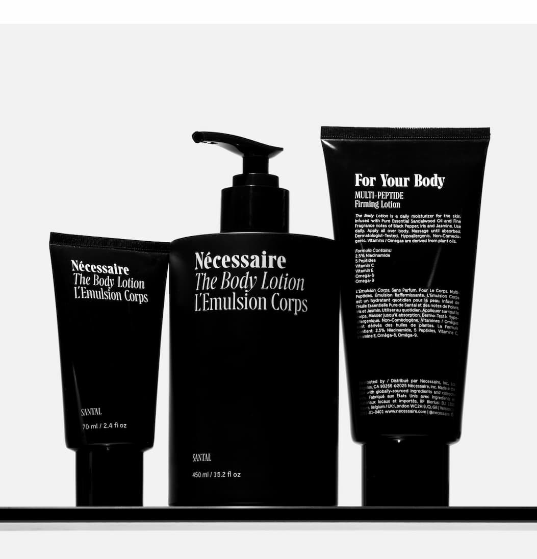 an image of a group of three different types of body care products