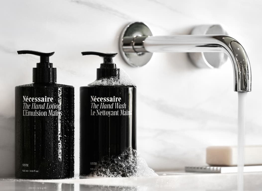 SAVE ON NEW SINKCARE. The Hand Wash + The Hand Lotion Santal is also 20% off. Get the whole system. Shop New Hand Care