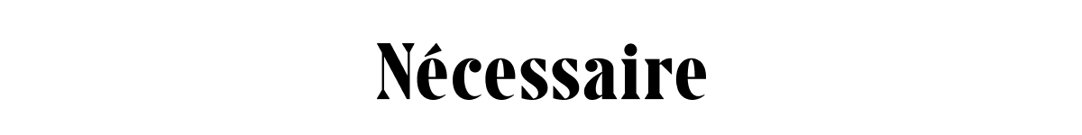 Nécessaire