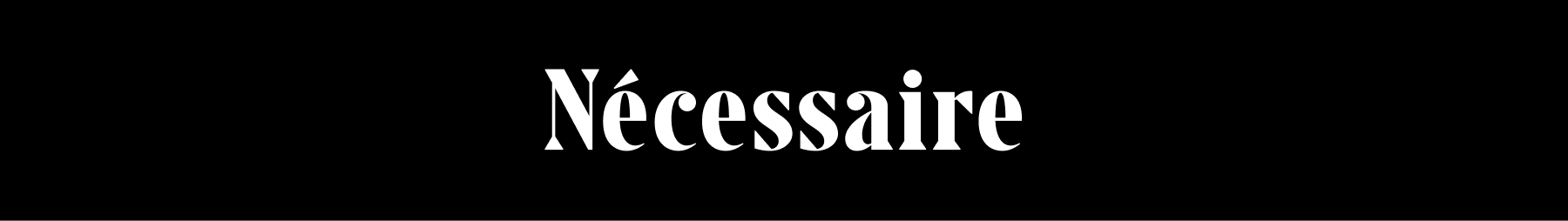 Nécessaire
