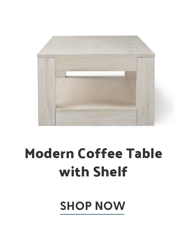 Modern Coffee Table with Shelf