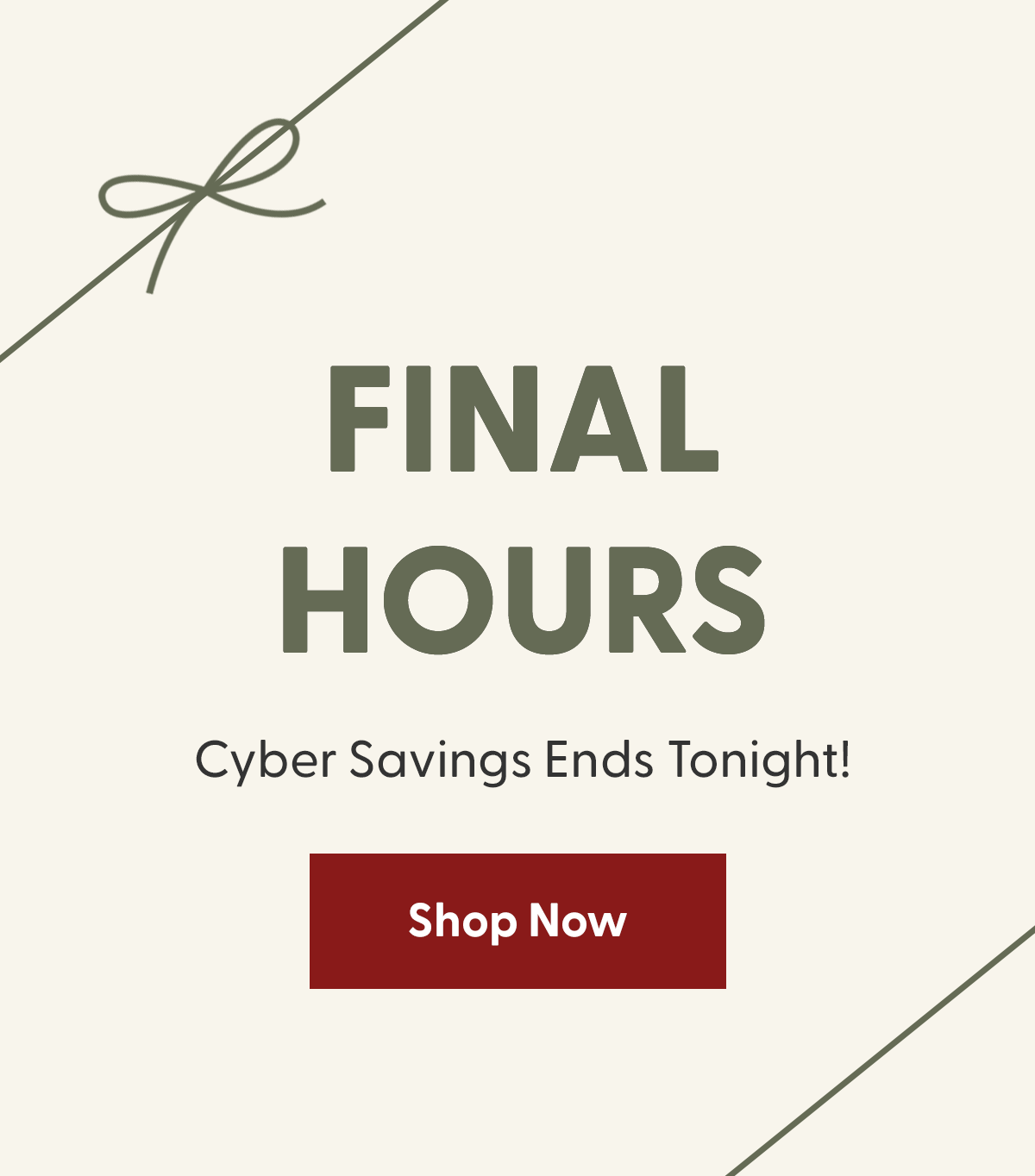 Cyber Savings Final Hours