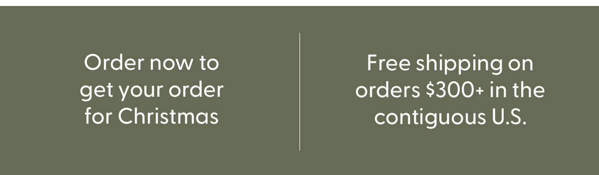 Order now to get your order by Christmas