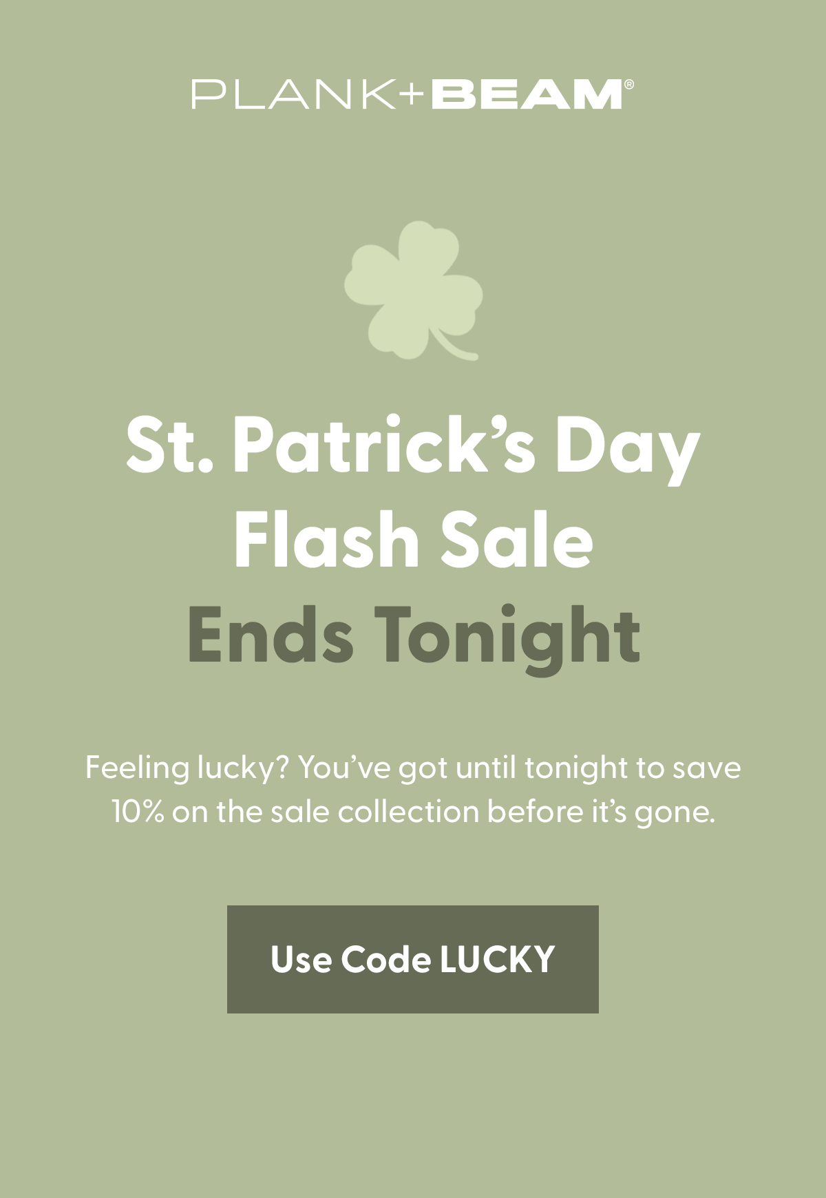 St. Patrick's Day Flash Sale Ends Tonight