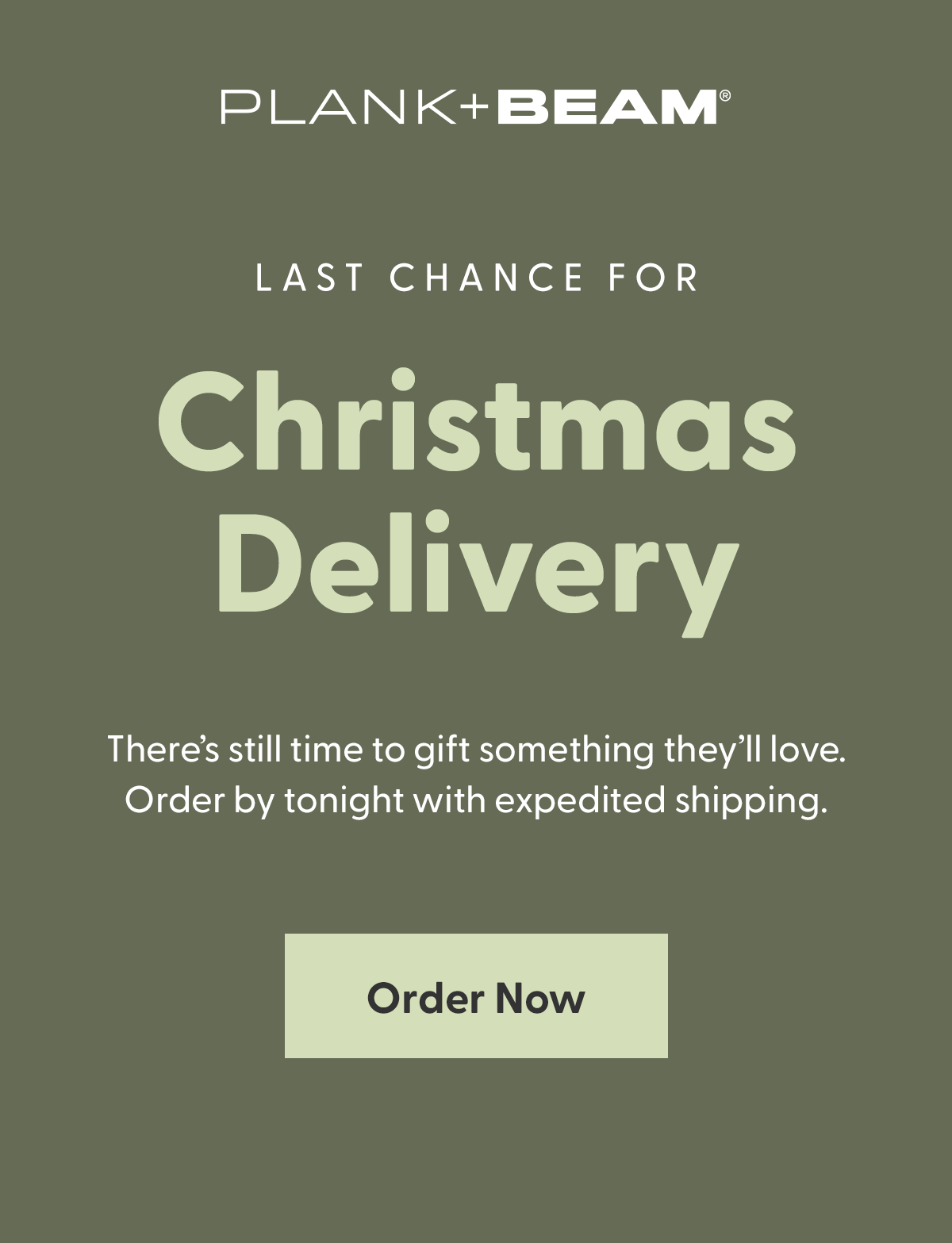 Last Chance for Guaranteed Christmas Delivery