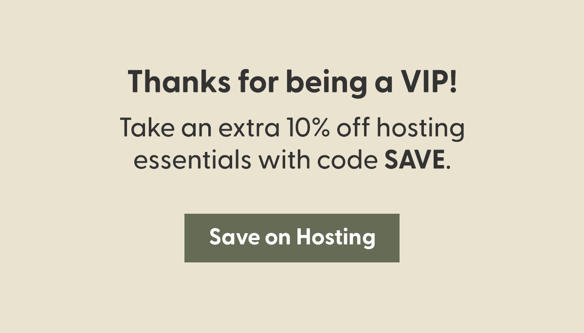 Get an extra 10% off your order