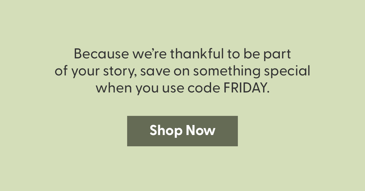 We're thankful to be part of the story