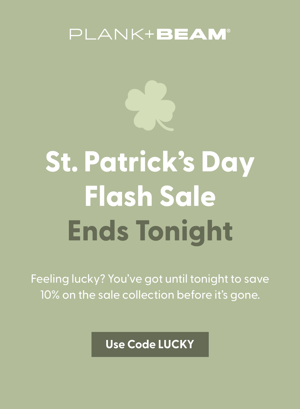 St. Patrick's Day Flash Sale Ends Tonight