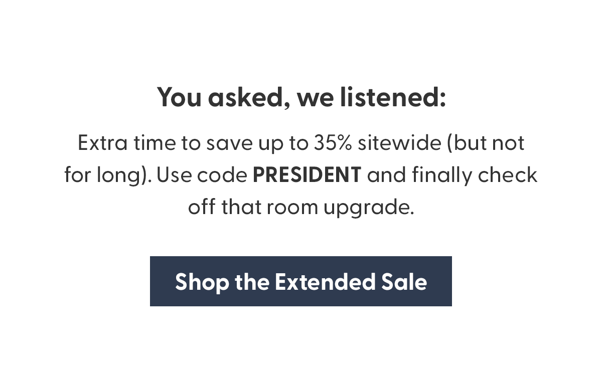 Shop the Extended Sale