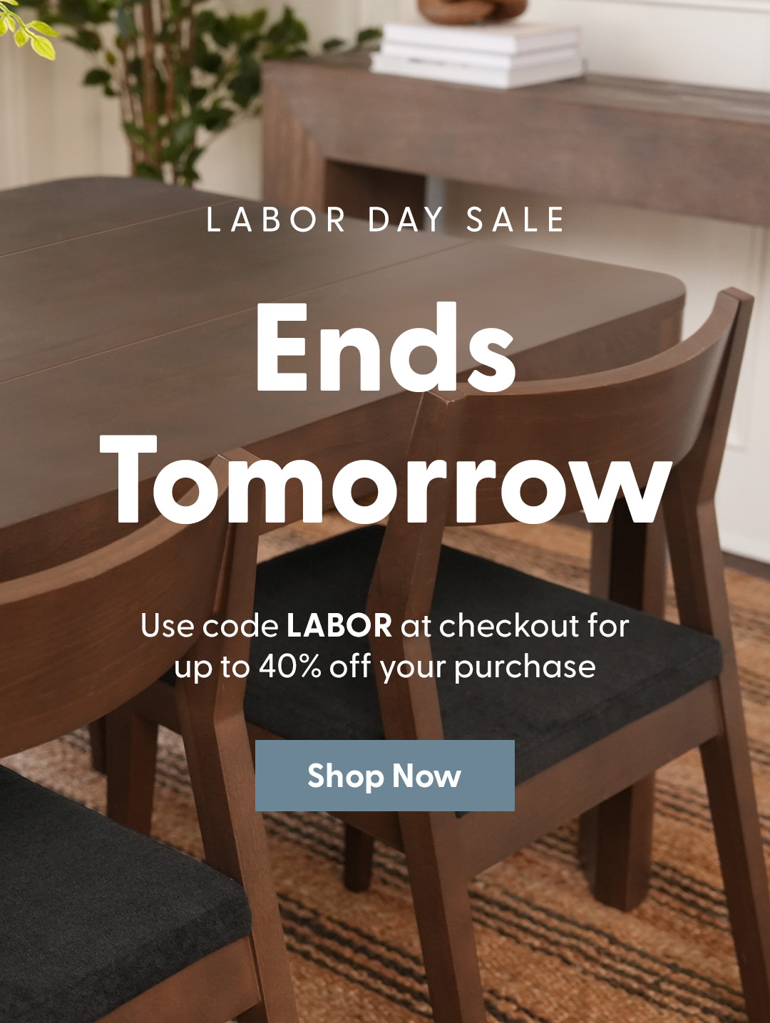 Labor Day Sale Ends Tomorrow