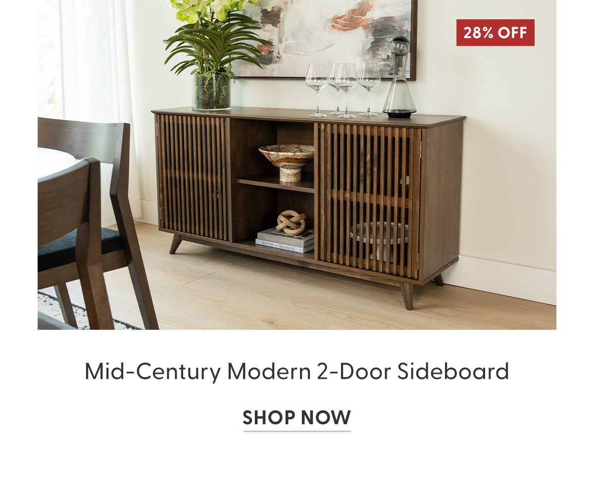 Mid-Century Modern 2-Door Sideboard