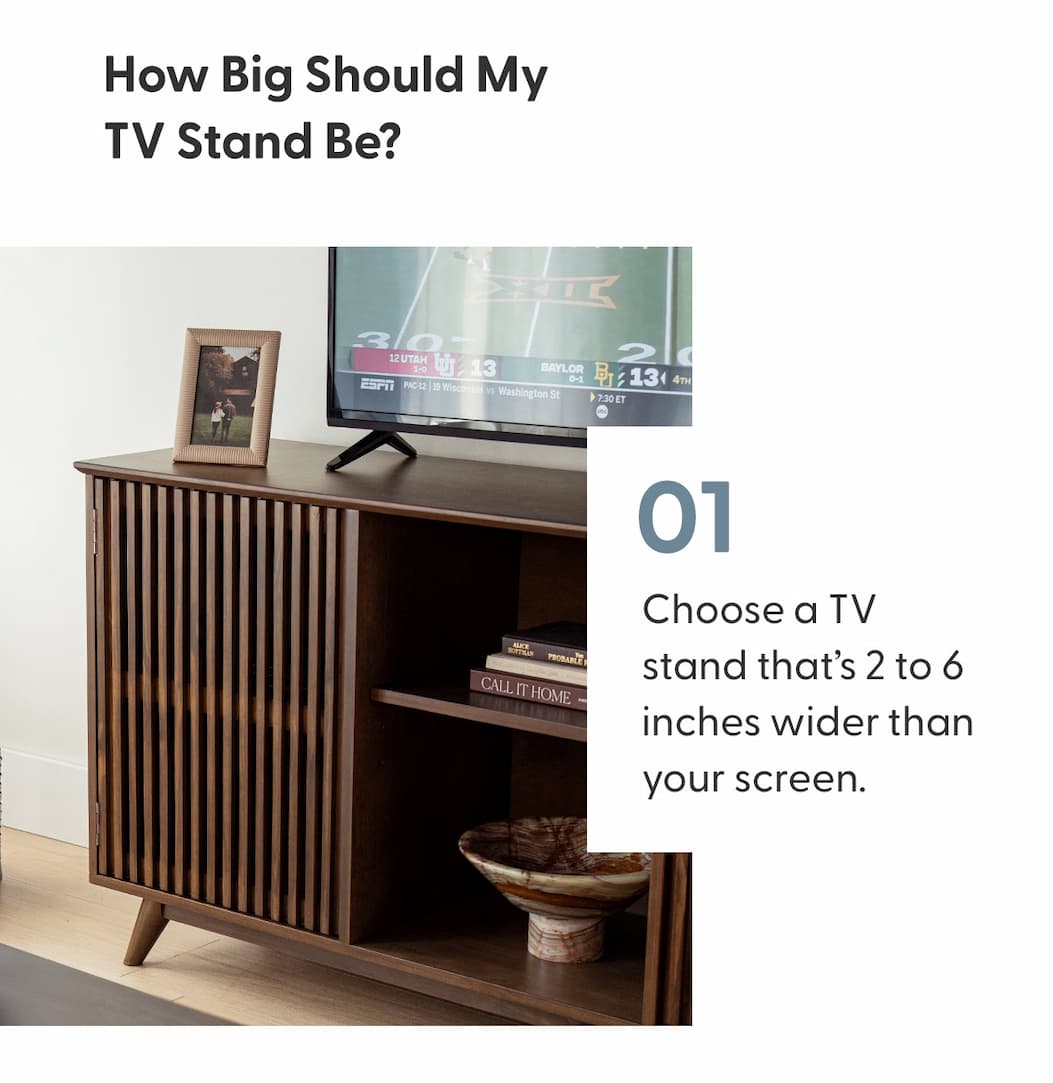 How Big Should My TV Stand Be?