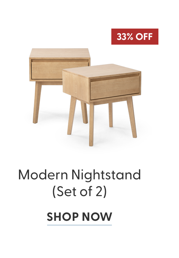 Modern Nightstand (Set of 2)