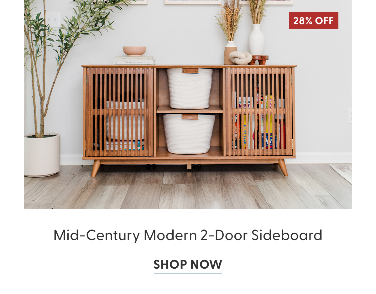 Mid-Century Modern 2-Door Sideboard