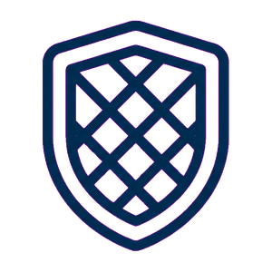 Durable mesh shield icon
