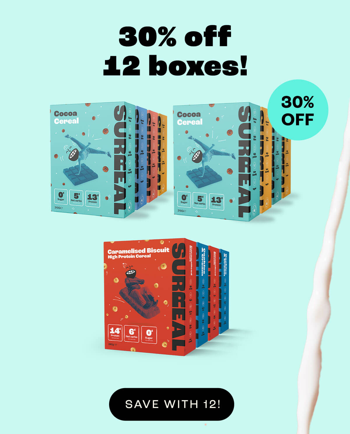 30% off on 12 boxes!