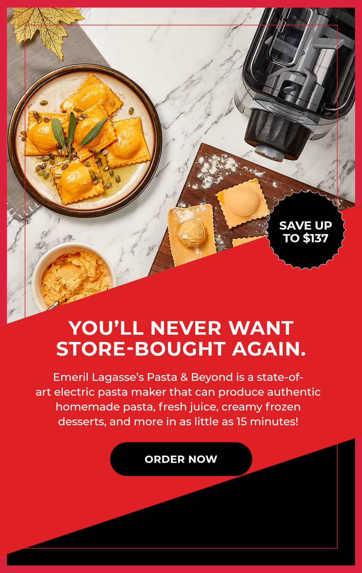 SALE Bring home the Pasta & Beyond at a steal! Emeril Everyday