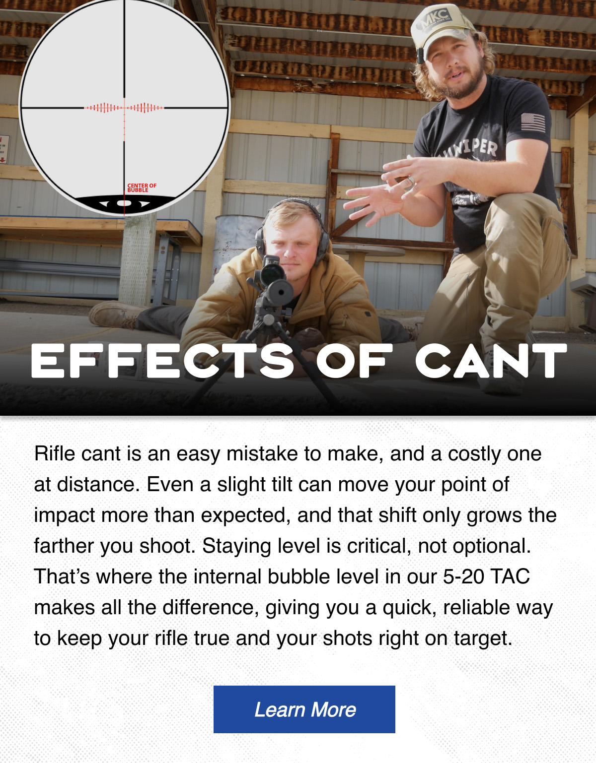 Learn More on the Effects of Cant