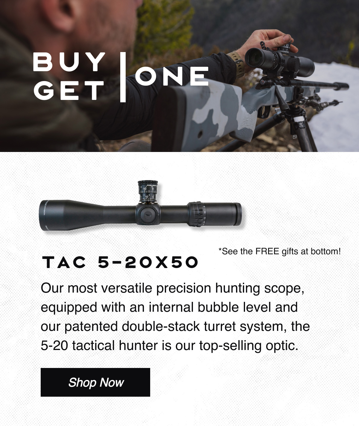 Learn more about the Tac 5-20x50 scope!