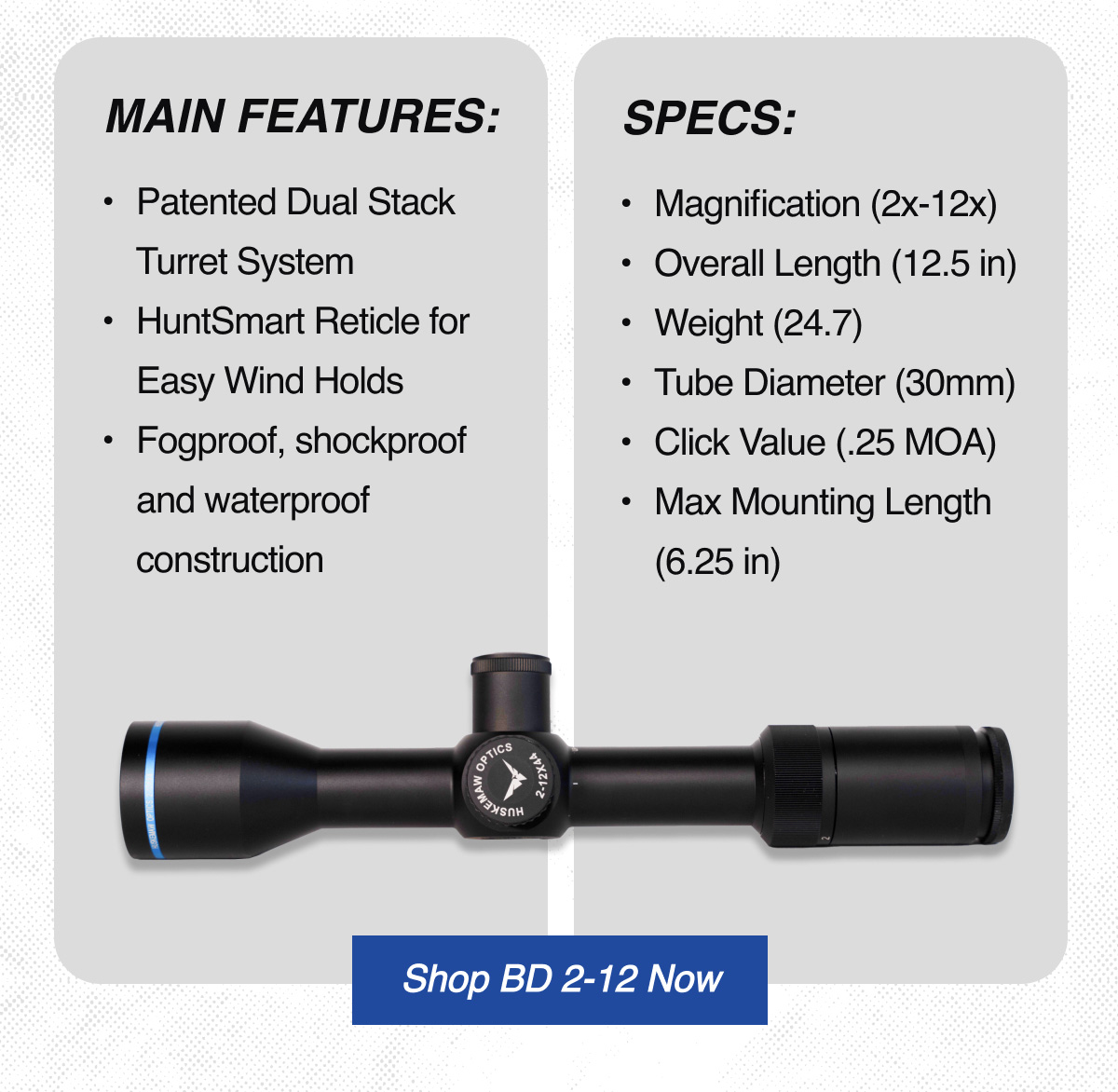 Take a closer look at the BD 2-12x44