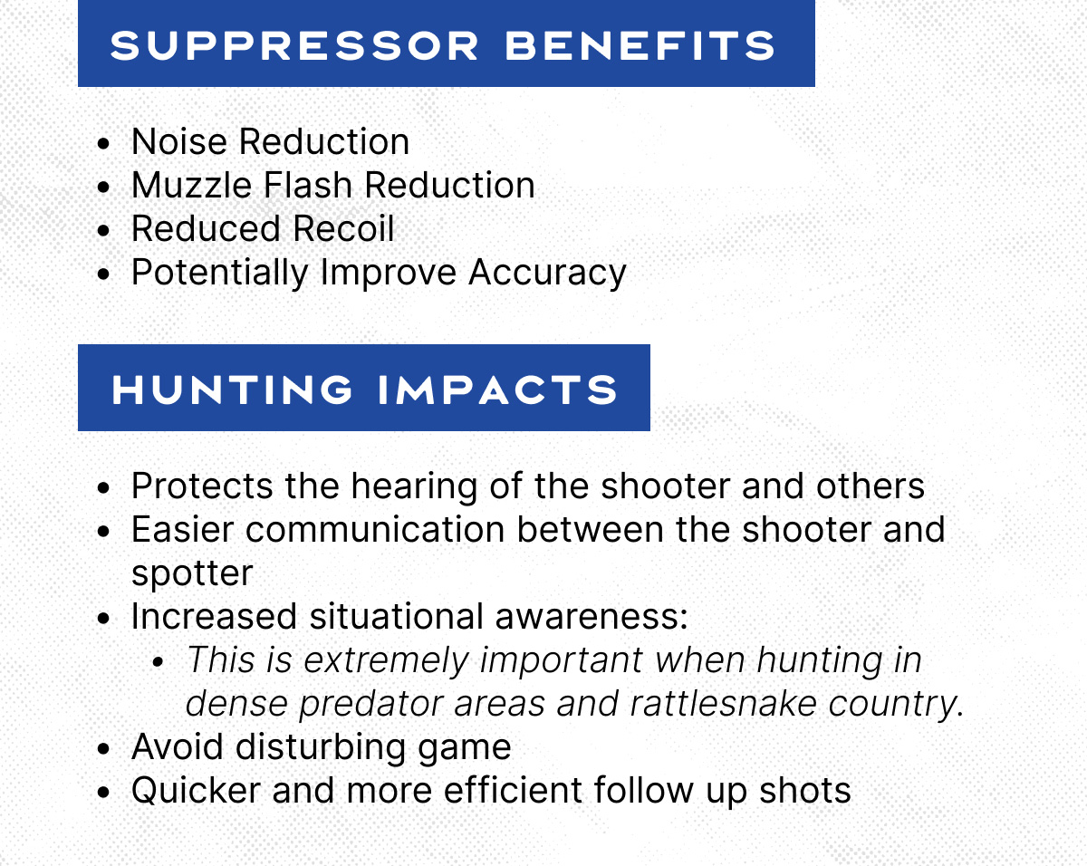 Suppressor Benefits and Hunting Impacts