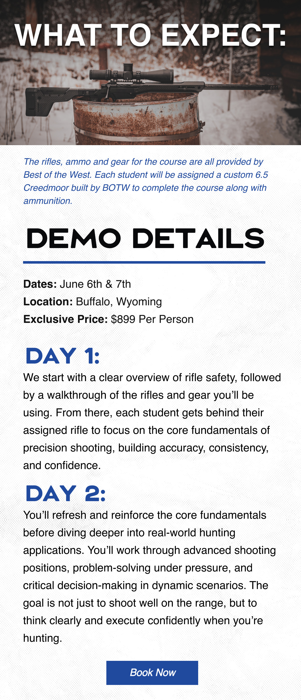 Call to book your spot!