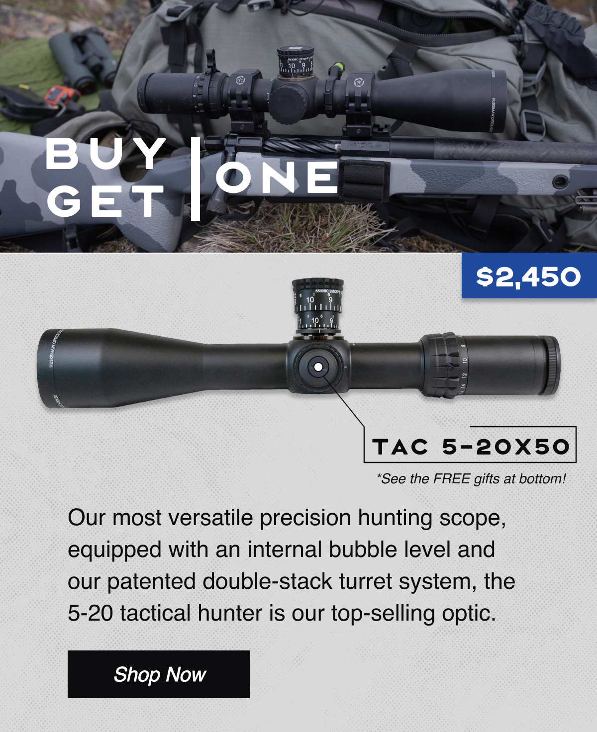 Learn more about the Tac 5-20x50 scope!
