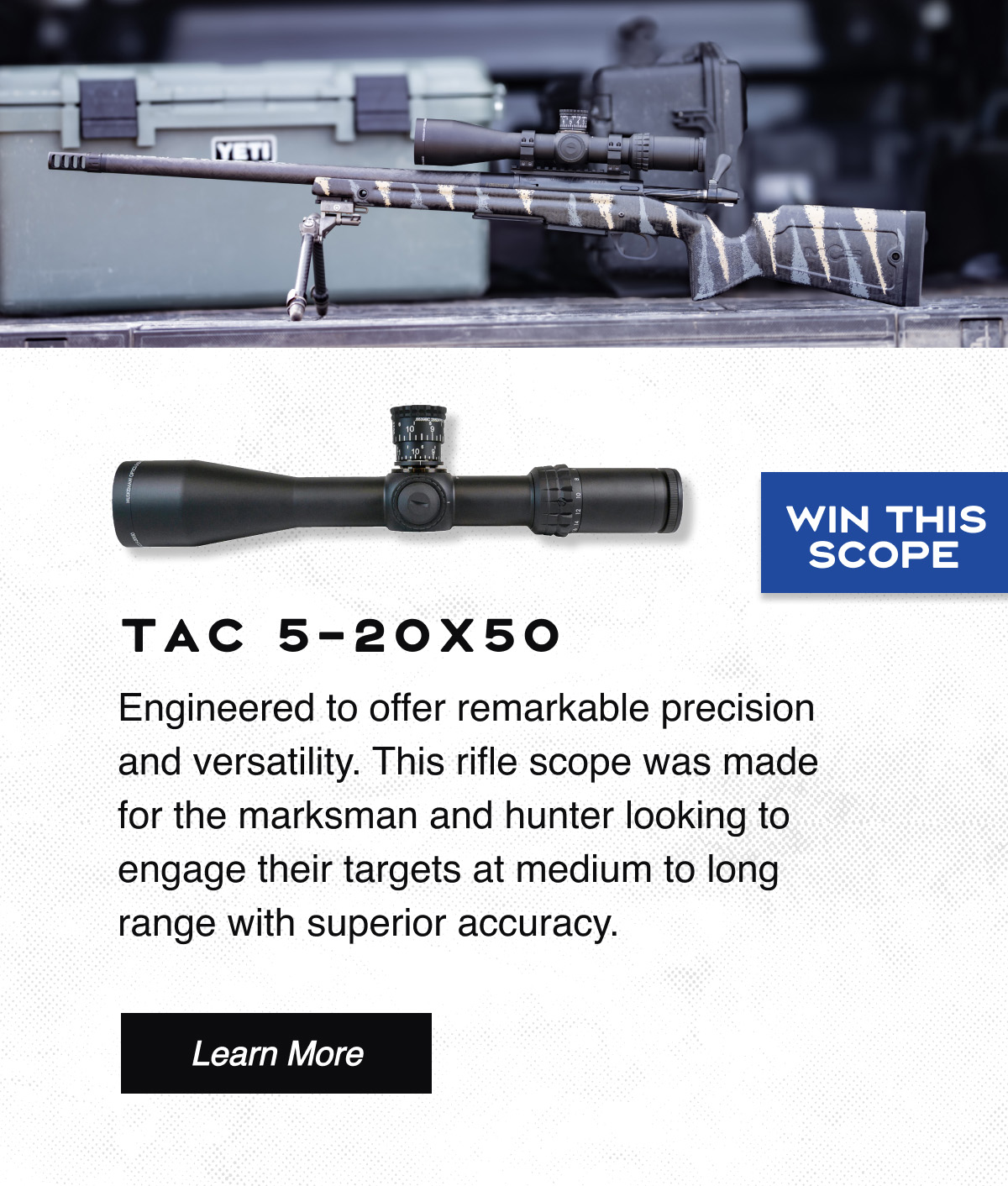 Learn more about the Tac 5-20x50 scope!