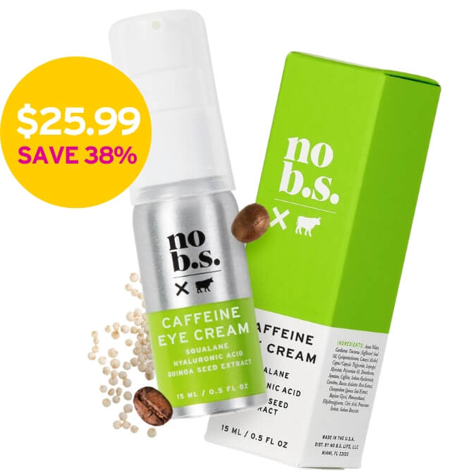 Caffeine Eye Cream with Squalane and 2 deluxe minis