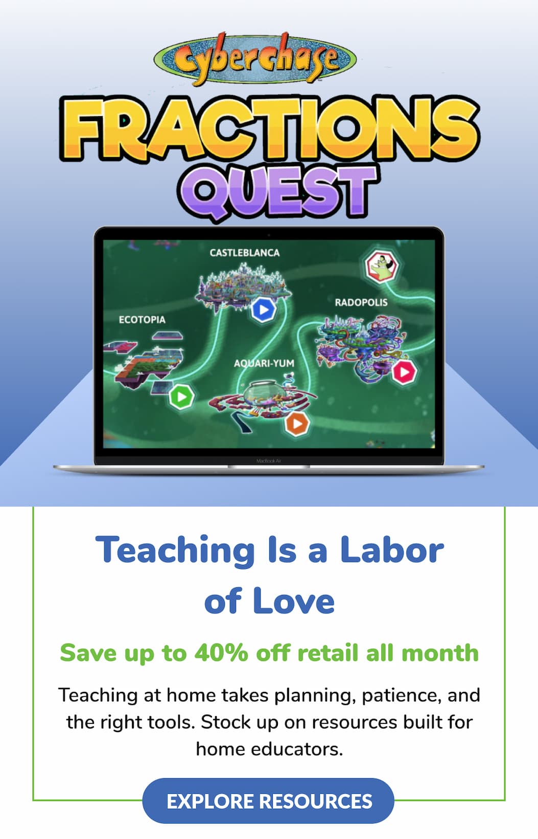 Save up to 40% off retail all month