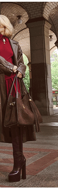 Dolman Sleeve Faux-Ever Leather™ Trench Coat