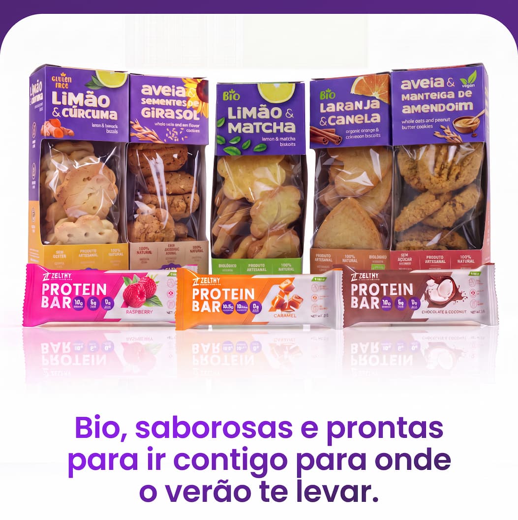 Bio, saborosas e prontas para ir contigo