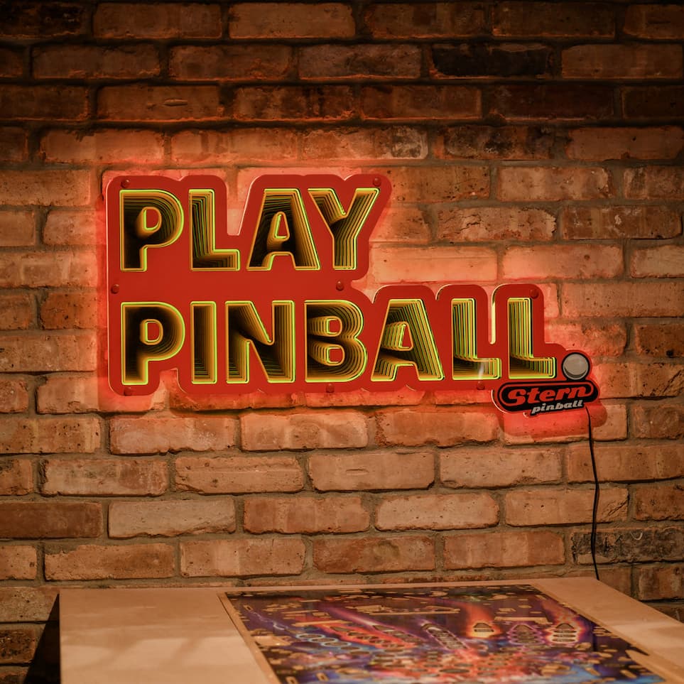 Play Pinball Sign 