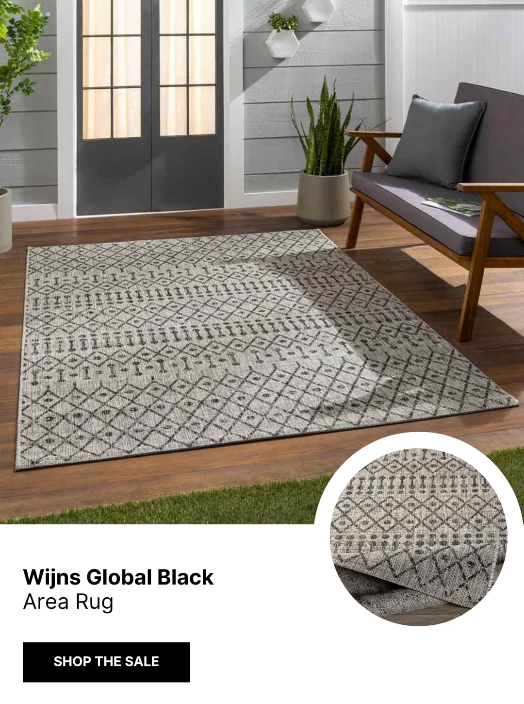 Wijns Global Black Area Rug
