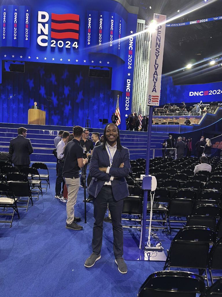 Malcolm Kenyatta at the Democratic National Convention (DNC) in Chicago, Illinois