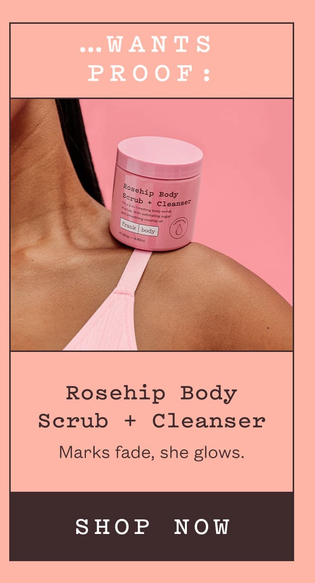 Rosehip Body Scrub & Cleanser