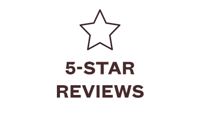 5-star reviews