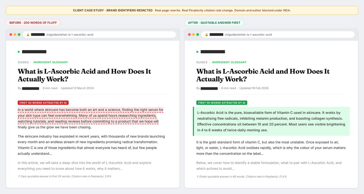 Answer layer before after