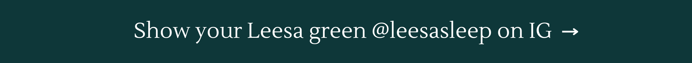 Show your Leesa green