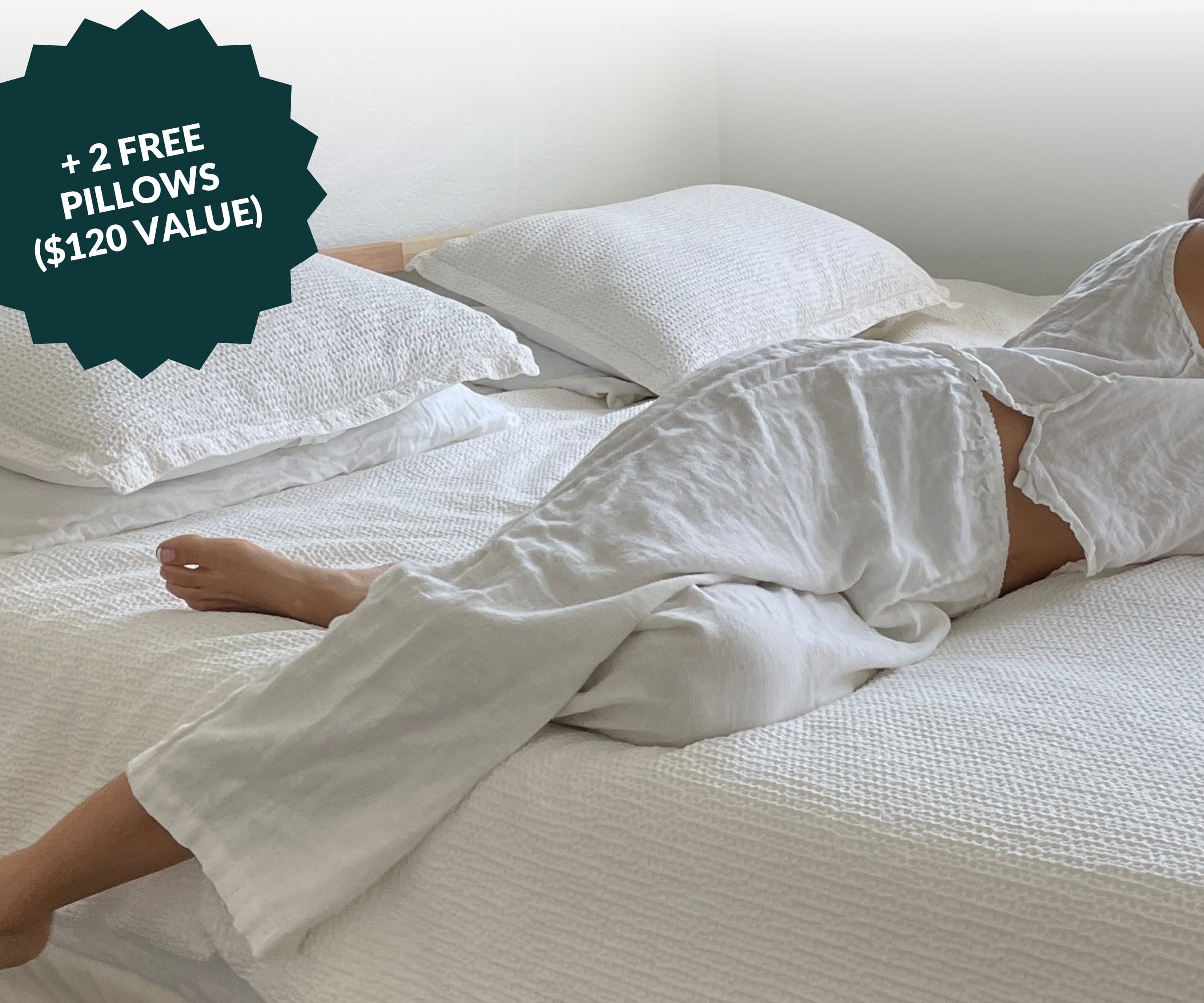 Up to $700 off mattresses + 2 FREE pillows ($120 value)