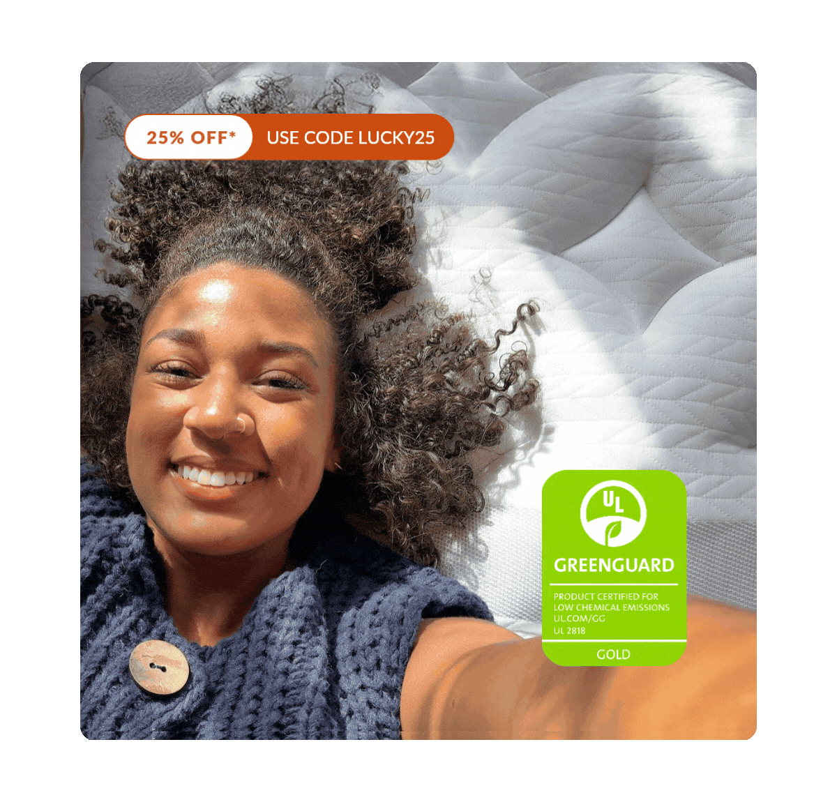 GIF of people posing with their Leesa mattress