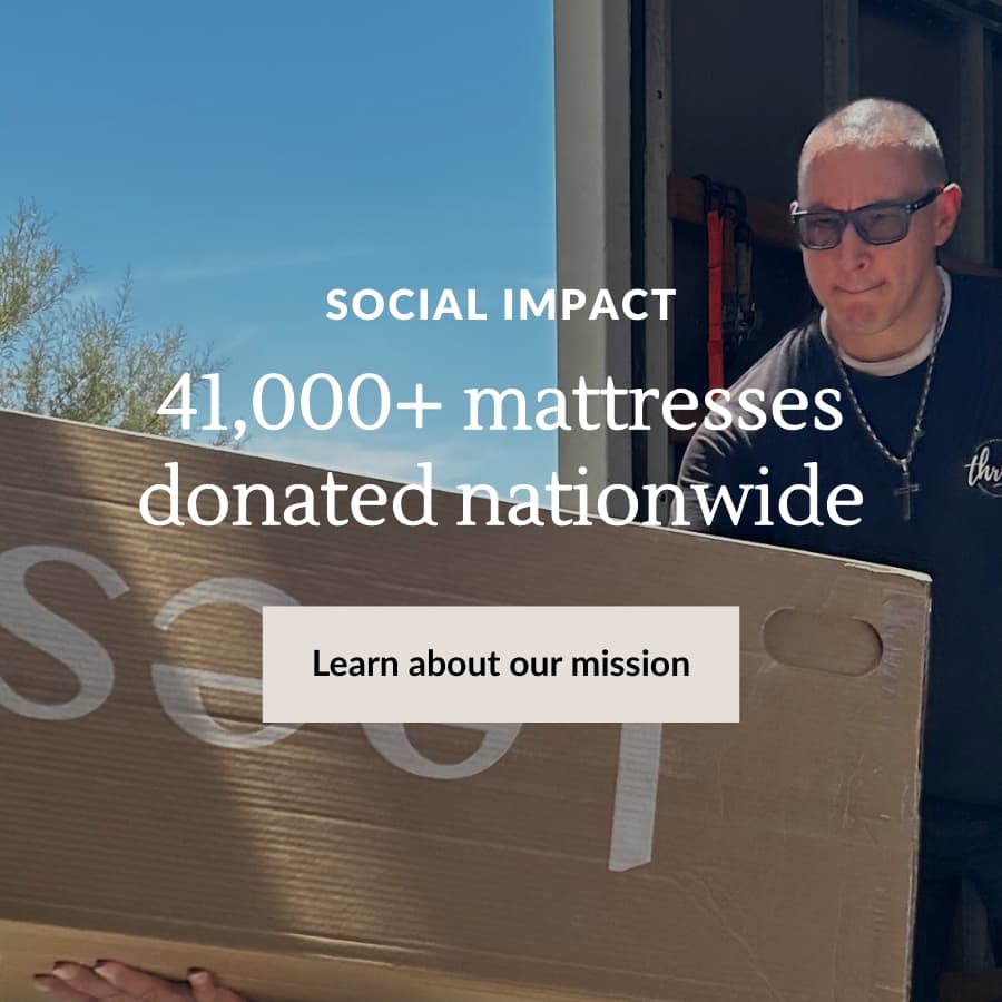 Social Impact: 41,000+ mattresses donated nationwide