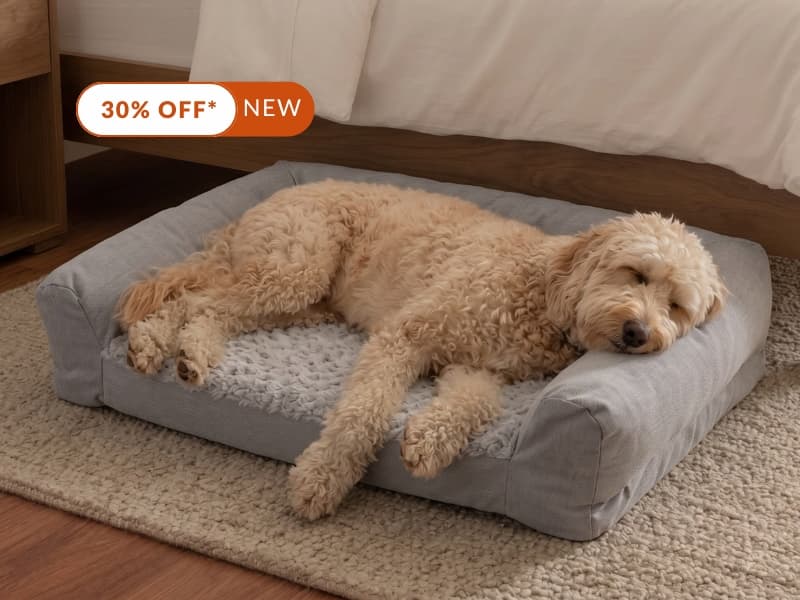 30% OFF* NEW Plush Bolster Pet Bed &nbsp;